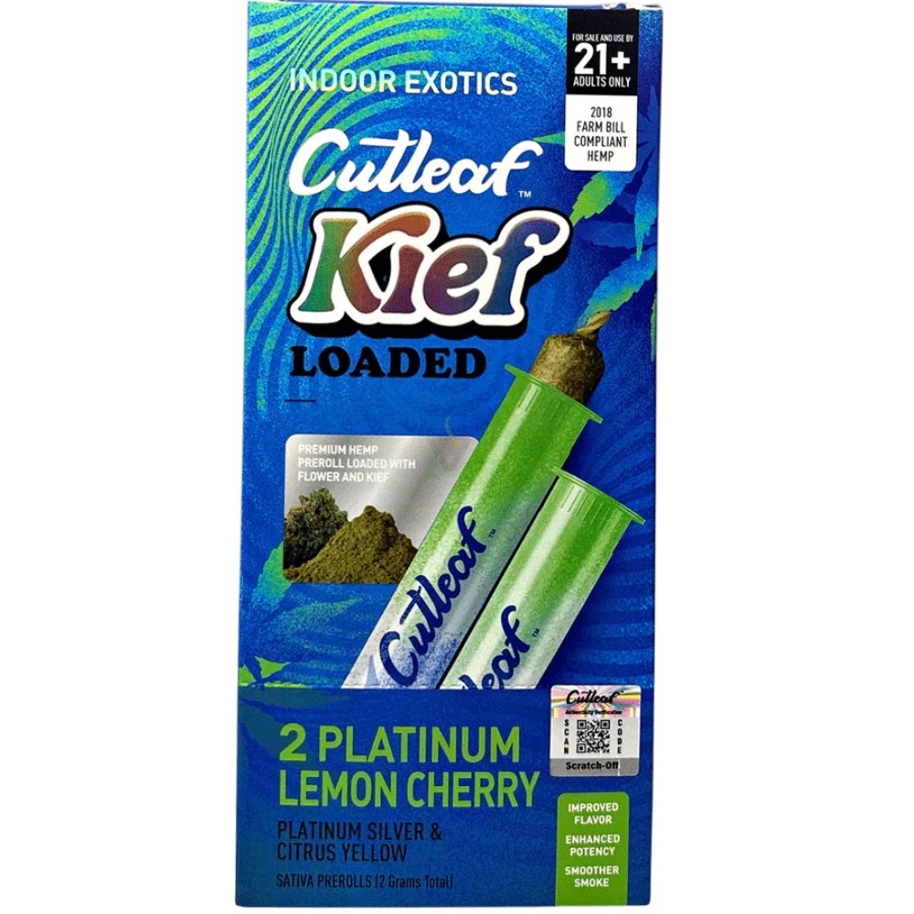 Cutleaf Kief Loaded Pre-Rolls - Platinum Lemon Cherry (sativa)