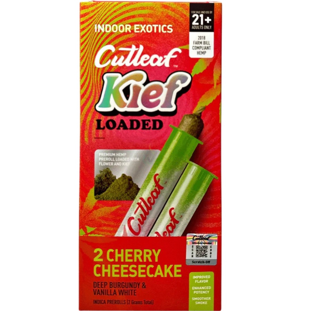 Cutleaf Kief Loaded Pre-Rolls - Cherry Cheesecake (indica)
