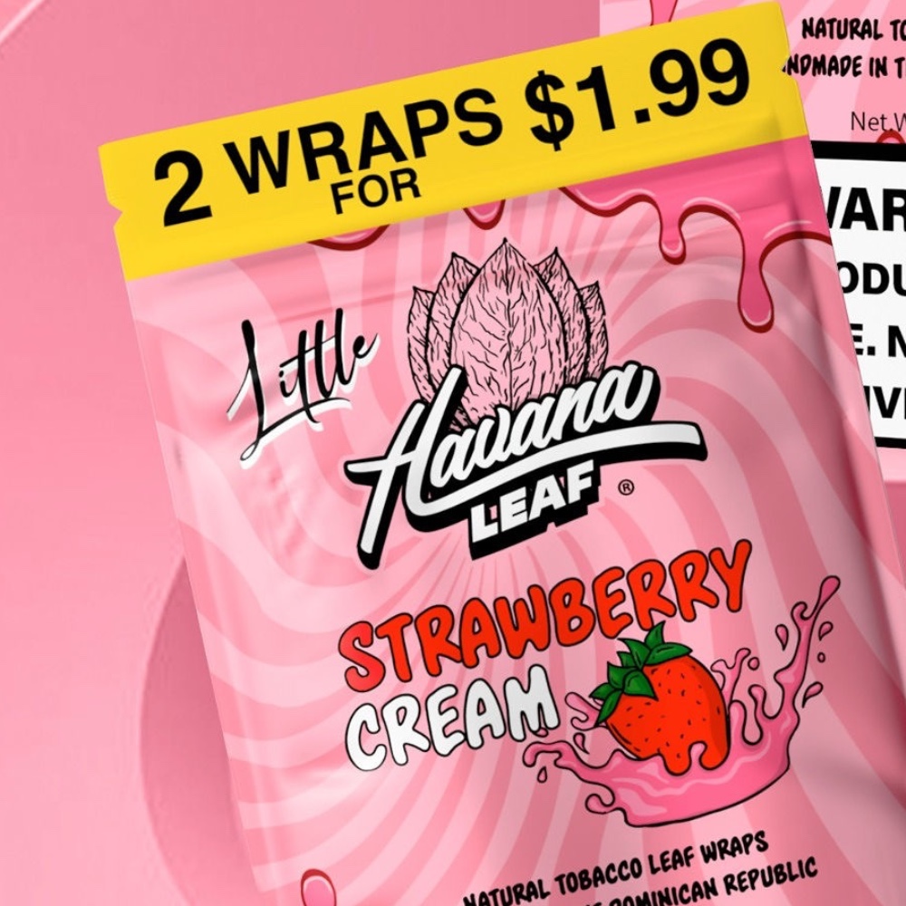 Little Havana Leaf- Strawberry Cream