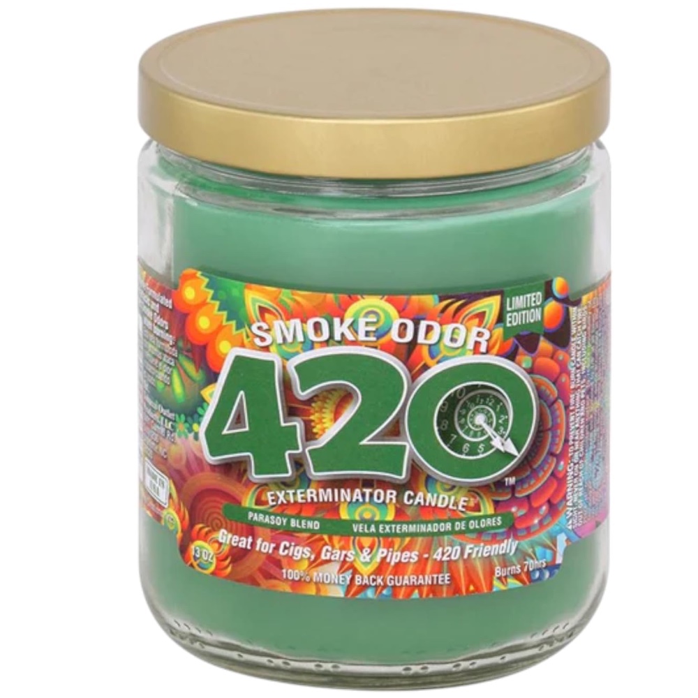 Smoke Odor Exterminator Candle - 420 | Sterling Tobacco Vape & Glass Smoke Odor Exterminator Candle - 420 | Sterling Tobacco Vape & Glass