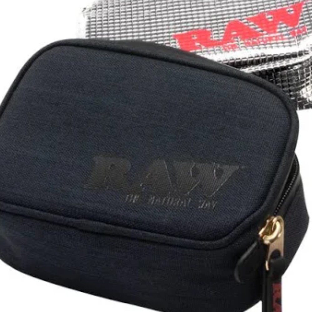 Raw Full Ounce Smoker Pouch 5 Odor Resistant Layers with Full Foil Insert Pouch — bags accessories at Marietta Vapes smoke shop in Marietta, GA