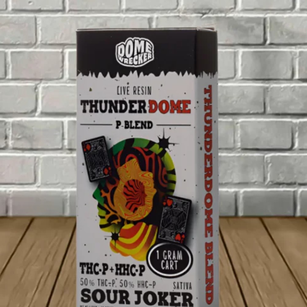 Dome Wrecker Live Resin Thunder Dome P-Blend 1 Gram Cartridge 50 %THC-P +50%HHC-P Sour Joker Sativa — thc products at Marietta Vapes smoke shop in Marietta, GA