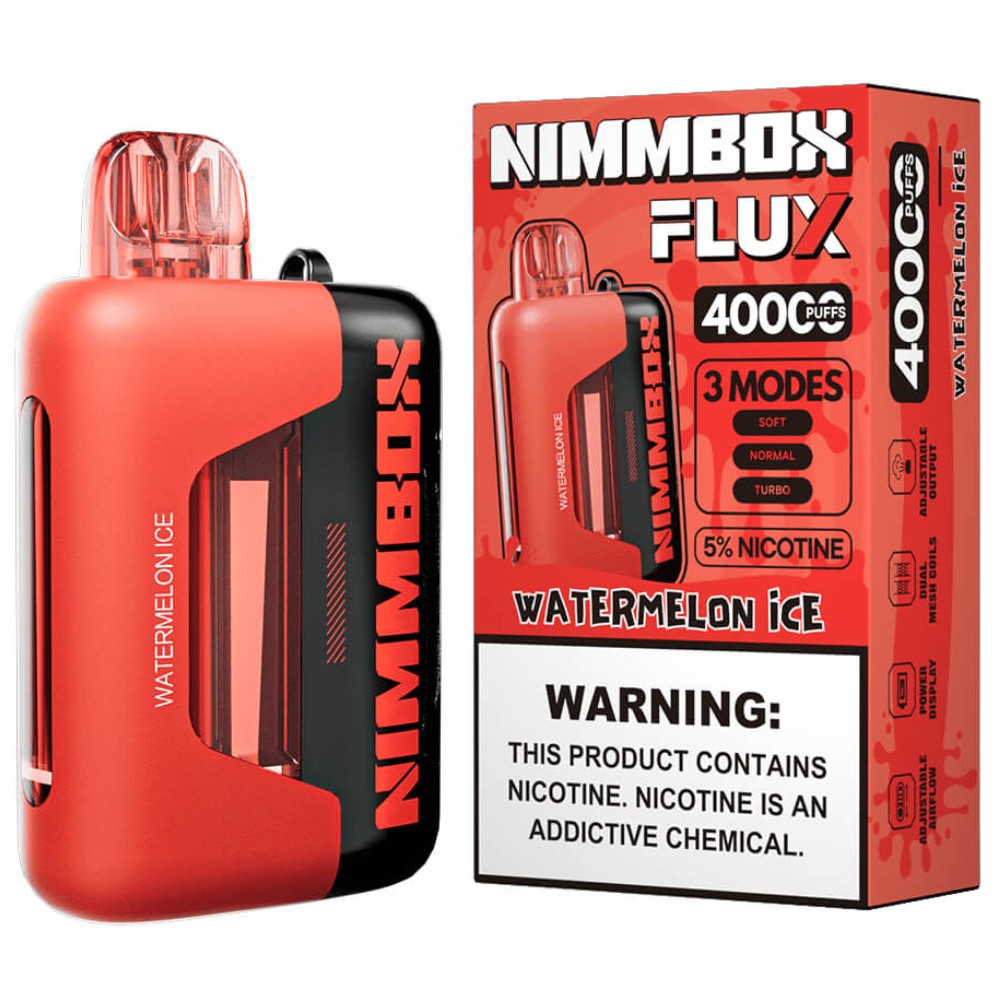 NIMMBOX FLUX Watermelon Ice 5% nicotine — disposable vapes at Marietta Vapes smoke shop in Marietta, GA