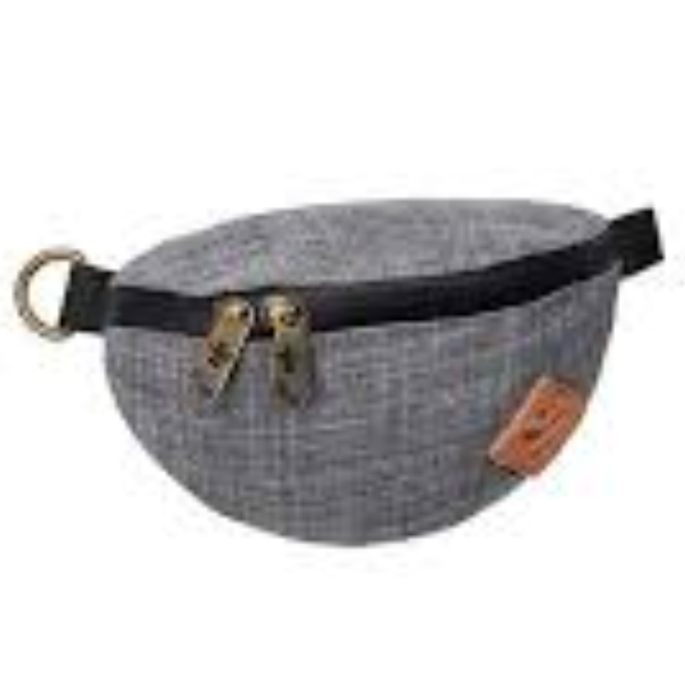 Revelry 1.4L Adjustable Fanny Pack Odor Absorbent & Water Resistant Dark Grey "The Amigo" — bags accessories at Marietta Vapes smoke shop in Marietta, GA