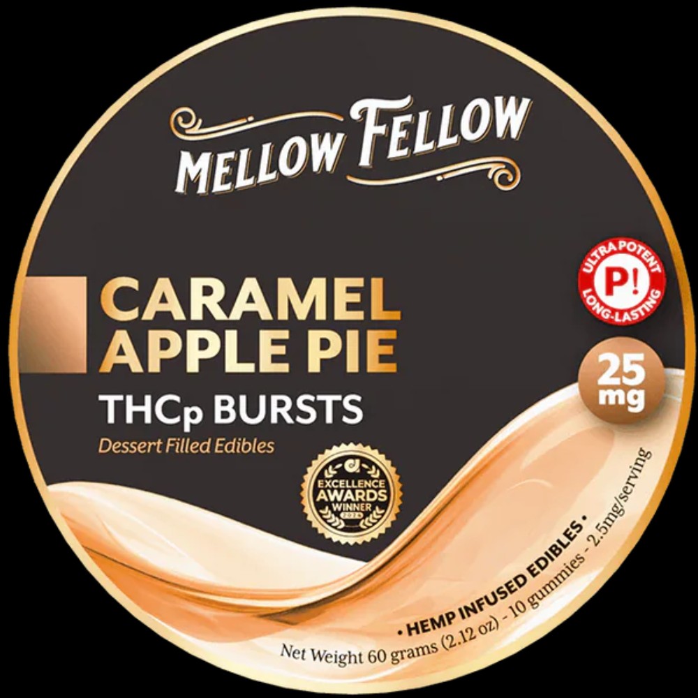 Mellow Fellow Caramel Apple Pie THCp Burst 10 gummies 25 mg — thc products at Marietta Vapes smoke shop in Marietta, GA