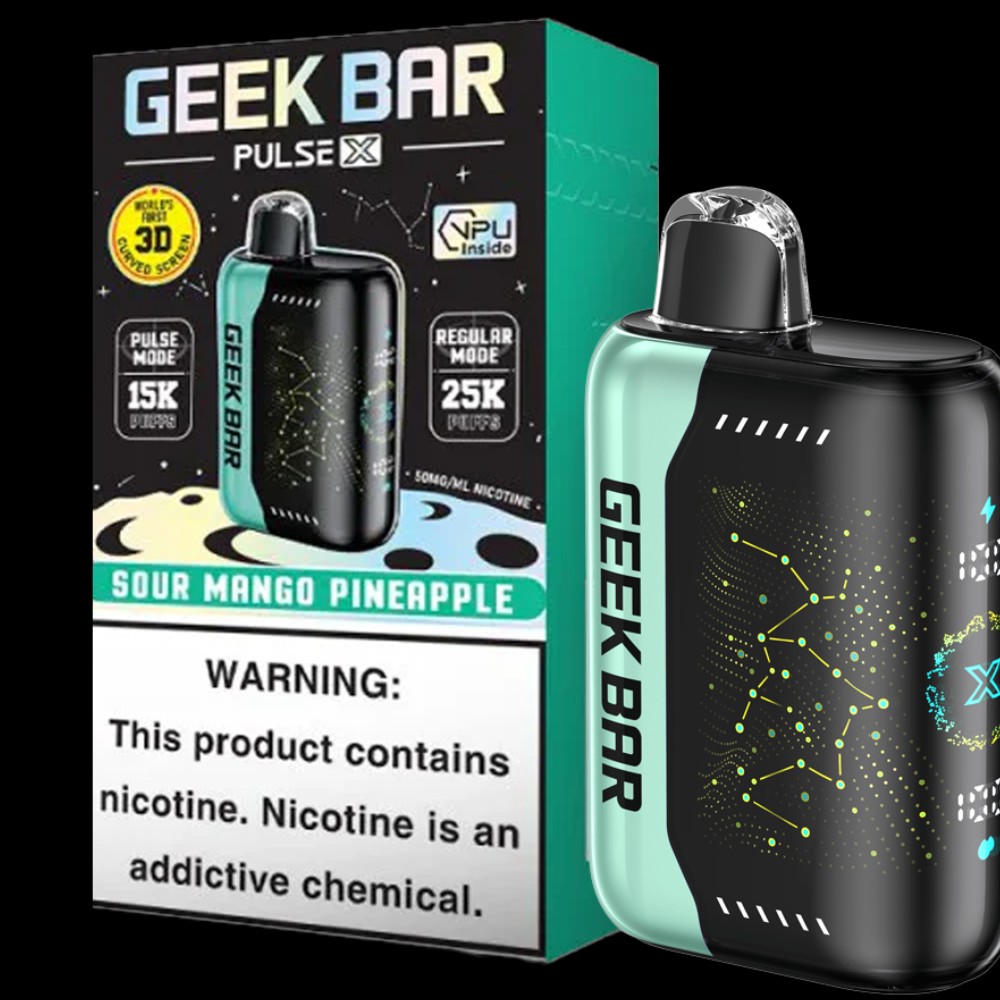 GeekBar Pulse X Sour Mango pineapple — disposable vapes at Marietta Vapes smoke shop in Marietta, GA