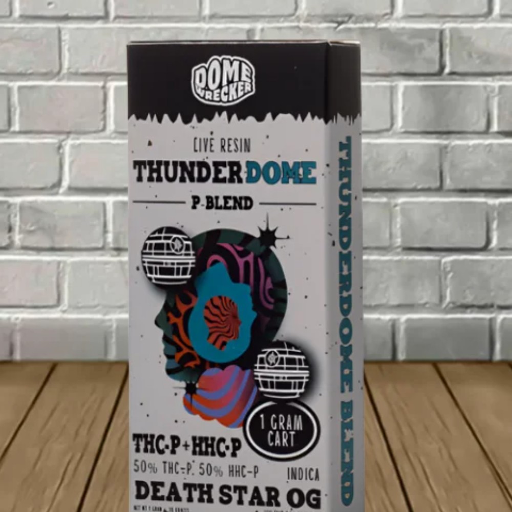 Dome Wrecker Live Resin Thunder Dome P-Blend 1 Gram Cartridge 50 %THC-P +50%HHC-P Death Star OG — thc products at Marietta Vapes smoke shop in Marietta, GA