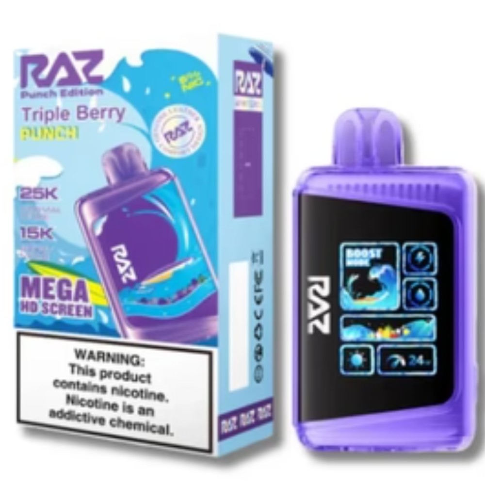 Raz Punch Edition Triple Berry Punch 25k puffs — disposable vapes at Marietta Vapes smoke shop in Marietta, GA
