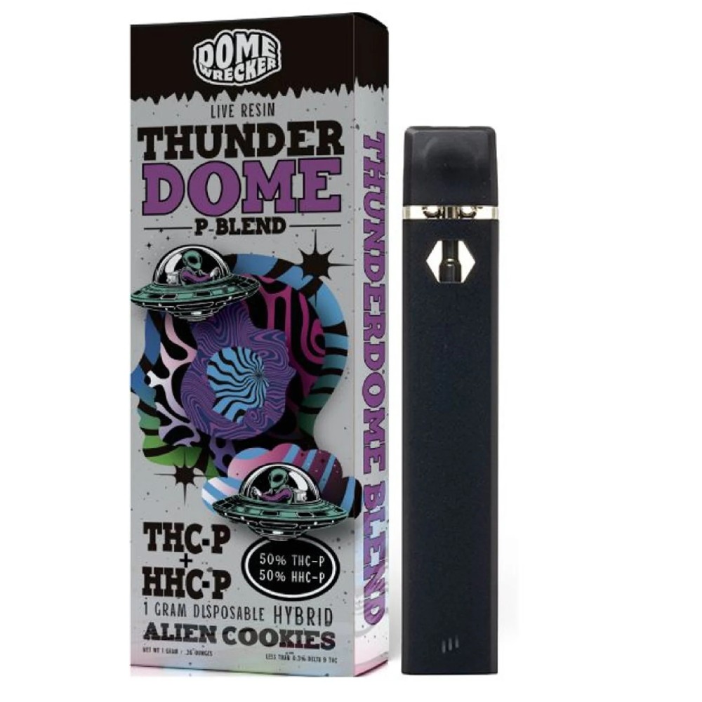 Thunder Dome THCp+HHCp Disposable Alien cookies hybrid 1g — thc products at Marietta Vapes smoke shop in Marietta, GA