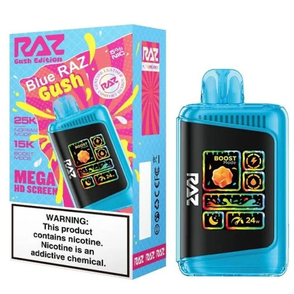 Raz Punch Edition Blue Raz Gush 25k puffs — disposable vapes at Marietta Vapes smoke shop in Marietta, GA