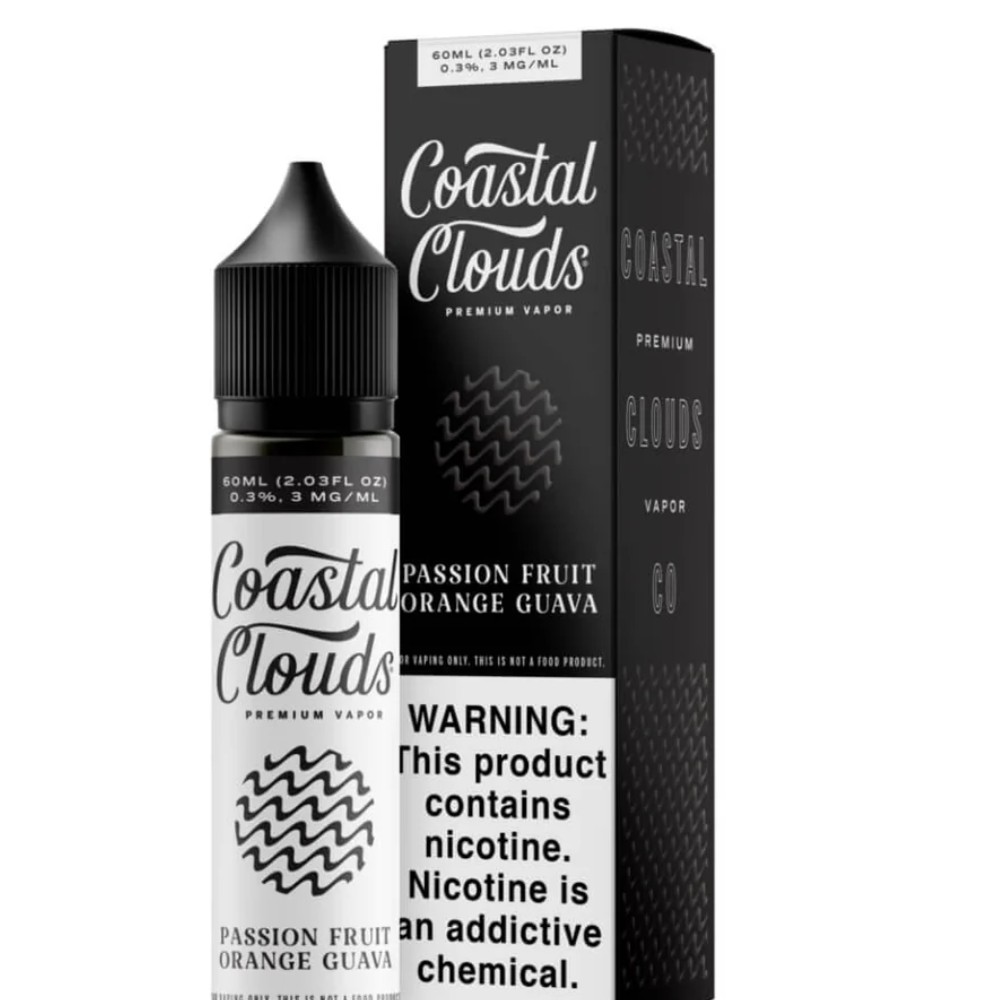 Coastal Clouds Passion Fruit Orange Guava 3mg — e liquid at Marietta Vapes smoke shop in Marietta, GA