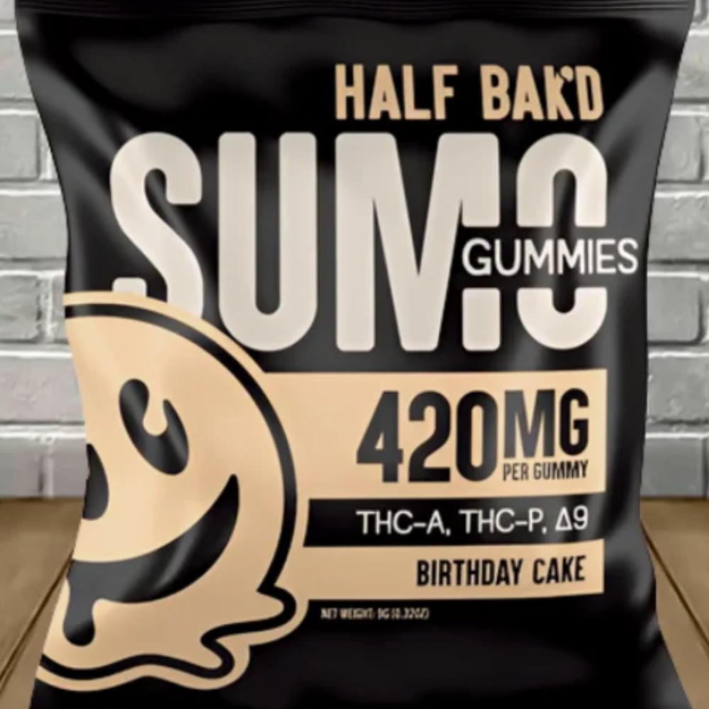 Half Bak'd Always Fresh Birthday Cake Sumo Collection 2 Gummies 420mg per Gummy — thc products at Marietta Vapes smoke shop in Marietta, GA