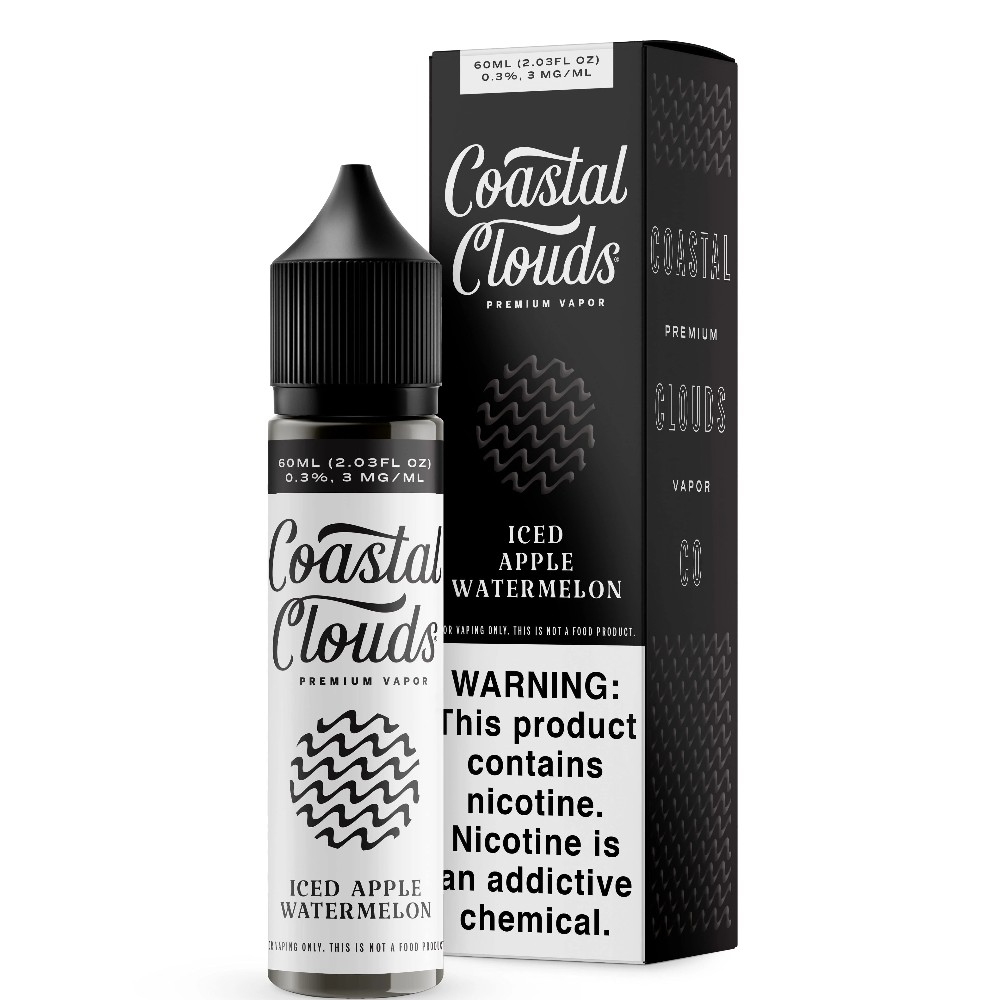Coastal Clouds Iced Apple Watermelon 6mg — e liquid at Marietta Vapes smoke shop in Marietta, GA