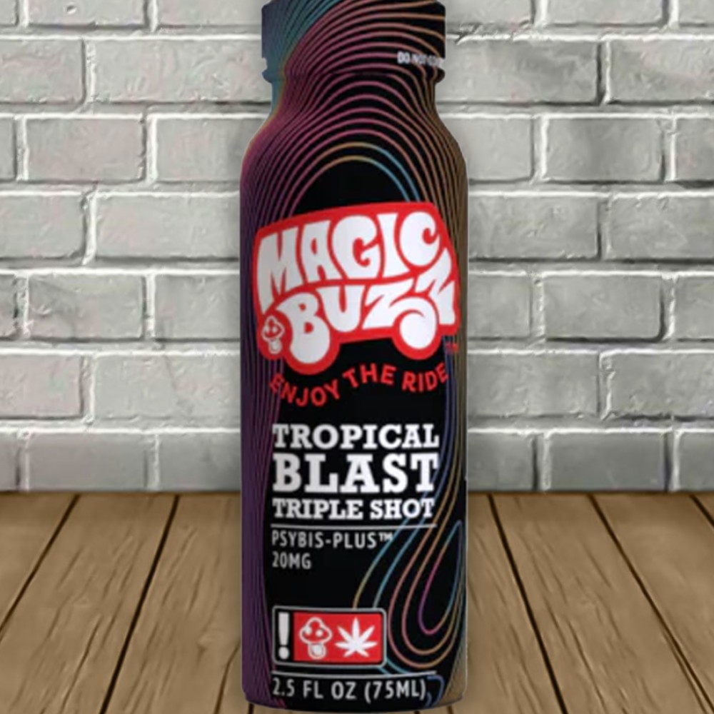 Magic Buzz Tropical Blast Triple Shot 2.5 FL OZ — mushrooms at Marietta Vapes smoke shop in Marietta, GA