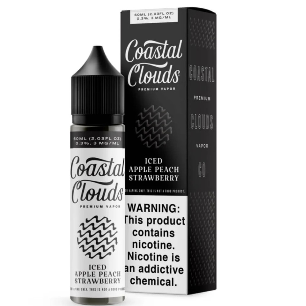 Coastal Clouds Apple Peach Strawberry 6mg — e liquid at Marietta Vapes smoke shop in Marietta, GA