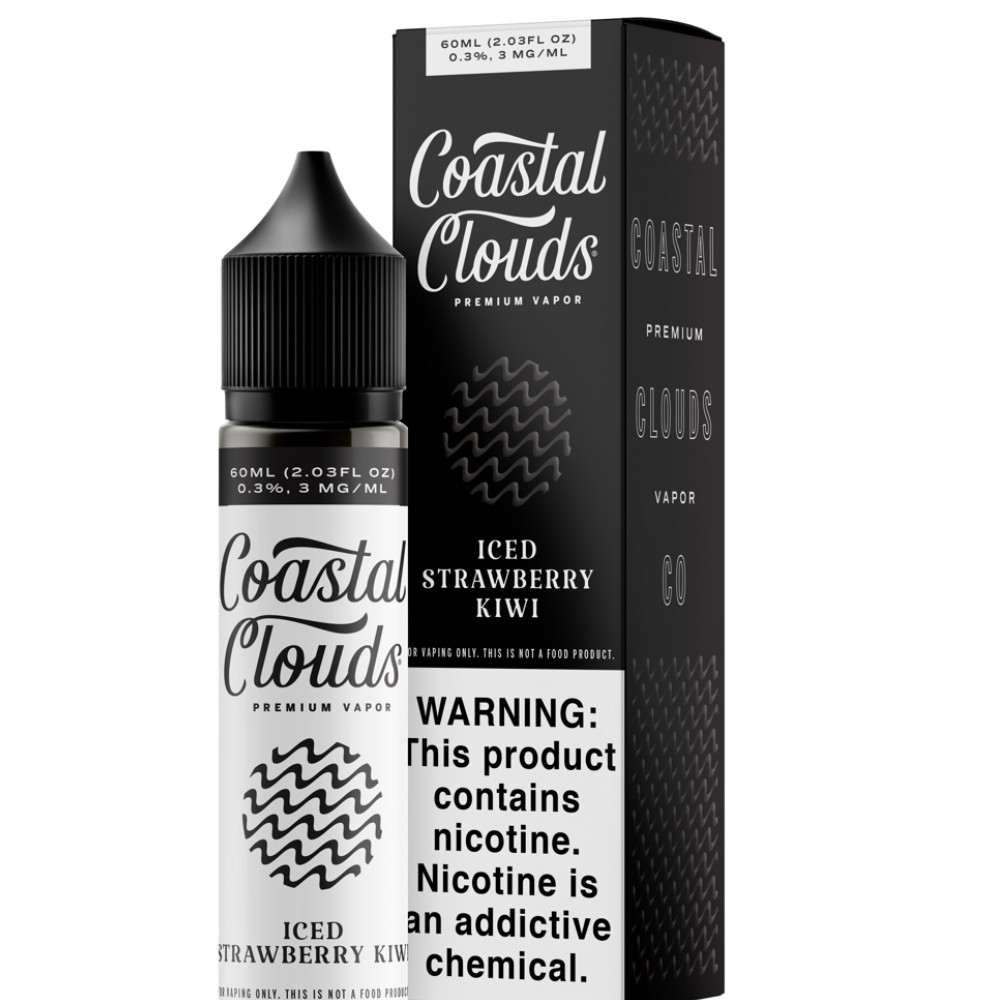 Coastal Clouds Iced Strawberry Kiwi 6mg — e liquid at Marietta Vapes smoke shop in Marietta, GA