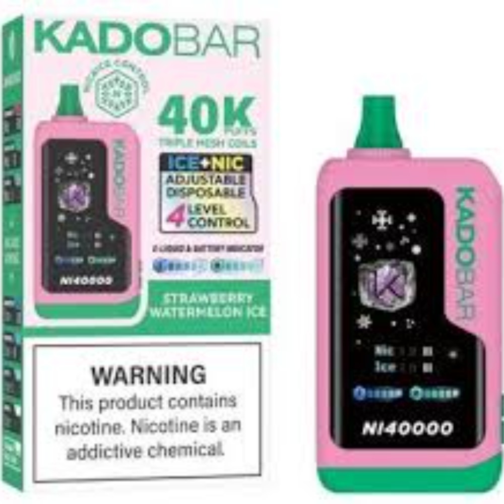 KadoBar NI 40k Ice+Nic adjustable disposable Strawberry Watermelon ice — disposable vapes at Marietta Vapes smoke shop in Marietta, GA