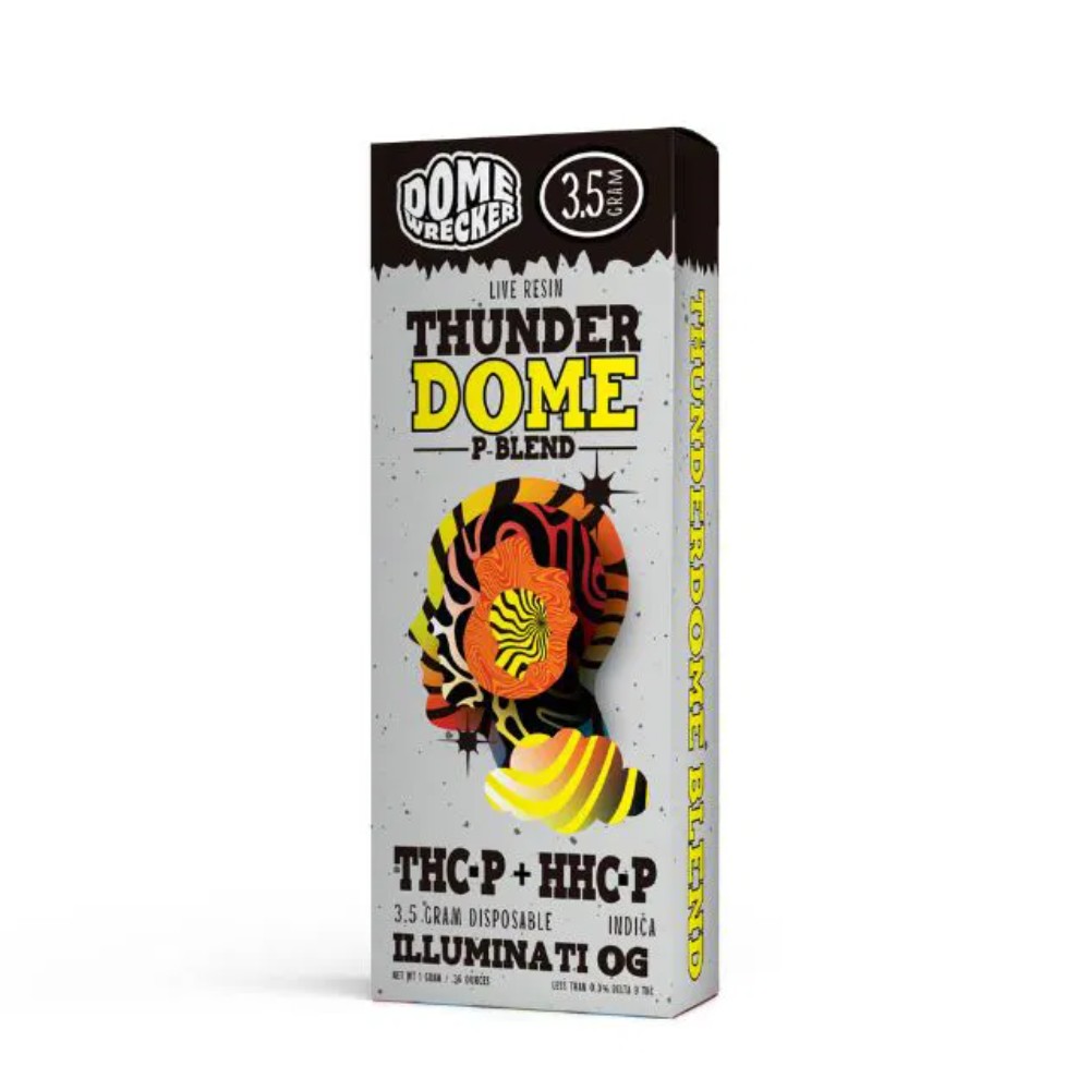 Thunder Dome THCp+HHCp Disposable 3.5gram illuminatai OG Indica — thc products at Marietta Vapes smoke shop in Marietta, GA