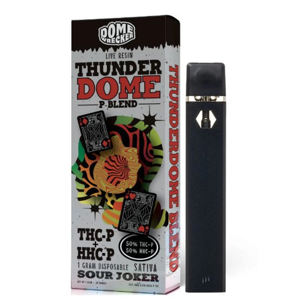 Thunder Dome THCp+HHCp Disposable Sour Joker sativa 1gram — thc products at Marietta Vapes smoke shop in Marietta, GA