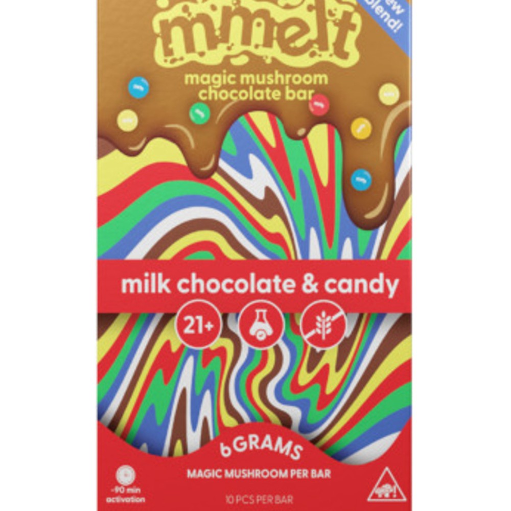 Mmelt Magic Mushroom Chocolate Milk Chocolate& Candy 6 Grams 10 pieces — mushrooms at Marietta Vapes smoke shop in Marietta, GA