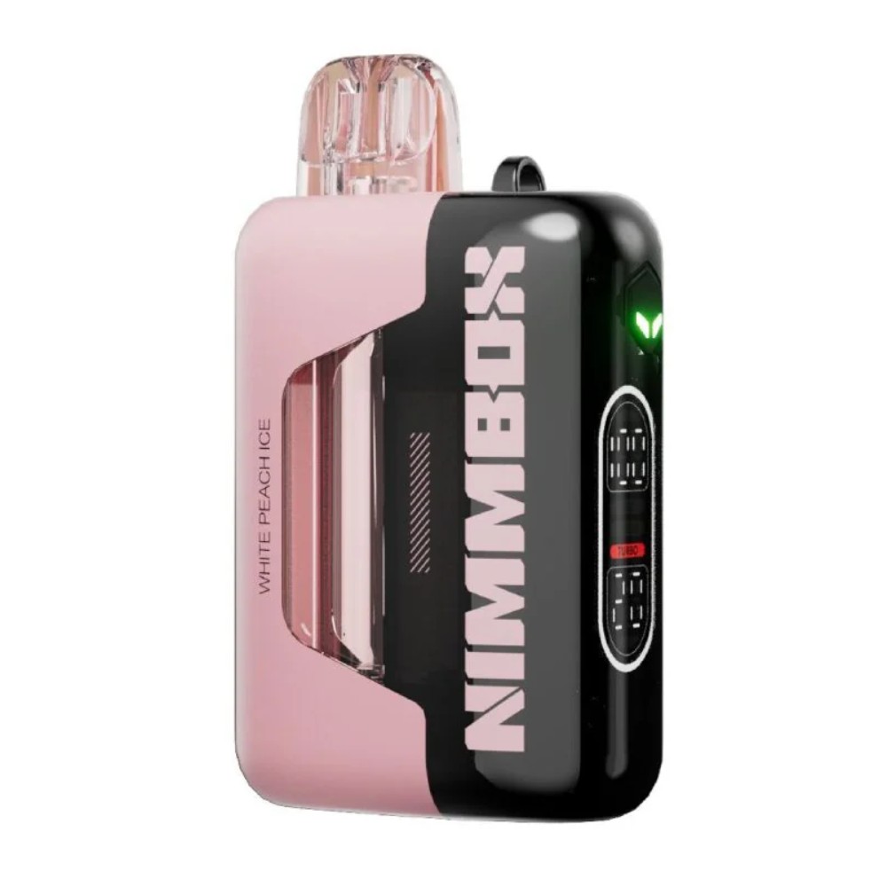 Nimmbox Flux White Peach Ice 3 modes (soft,normal,turbo) 5% nicotine — disposable vapes at Marietta Vapes smoke shop in Marietta, GA