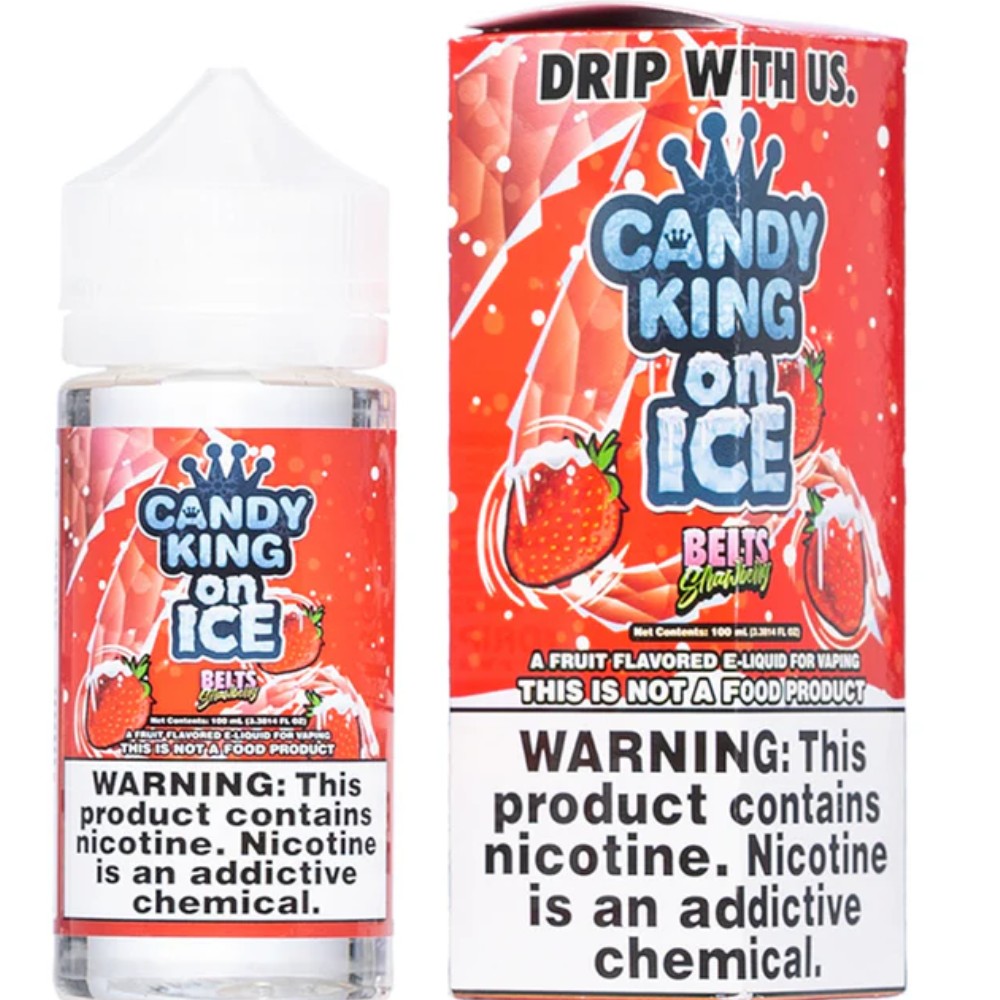 Candy King Strawberry belts on Ice 6mg — e liquid at Marietta Vapes smoke shop in Marietta, GA