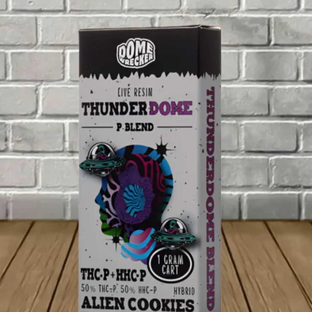 Dome Wrecker Live Resin Thunder Dome P-Blend 1 Gram Cartridge 50 %THC-P +50%HHC-P Alien Cookies Hybrid — thc products at Marietta Vapes smoke shop in Marietta, GA