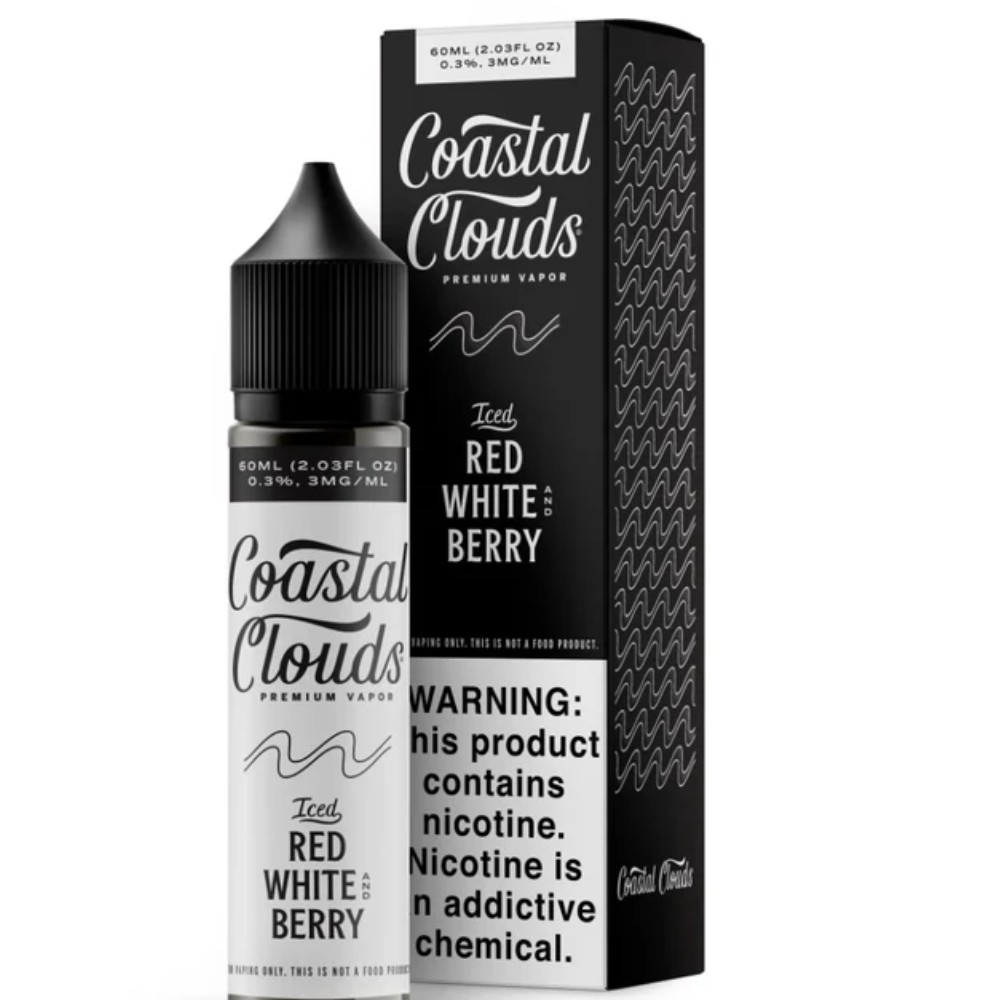 Coastal Clouds Iced Red White and Berry 6mg — e liquid at Marietta Vapes smoke shop in Marietta, GA
