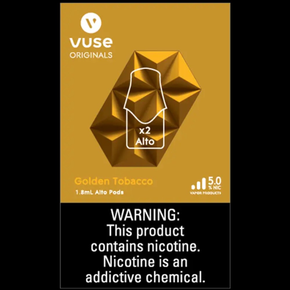 Vuse Alto 5% nicotine Golden Tobacco — e liquid at Marietta Vapes smoke shop in Marietta, GA