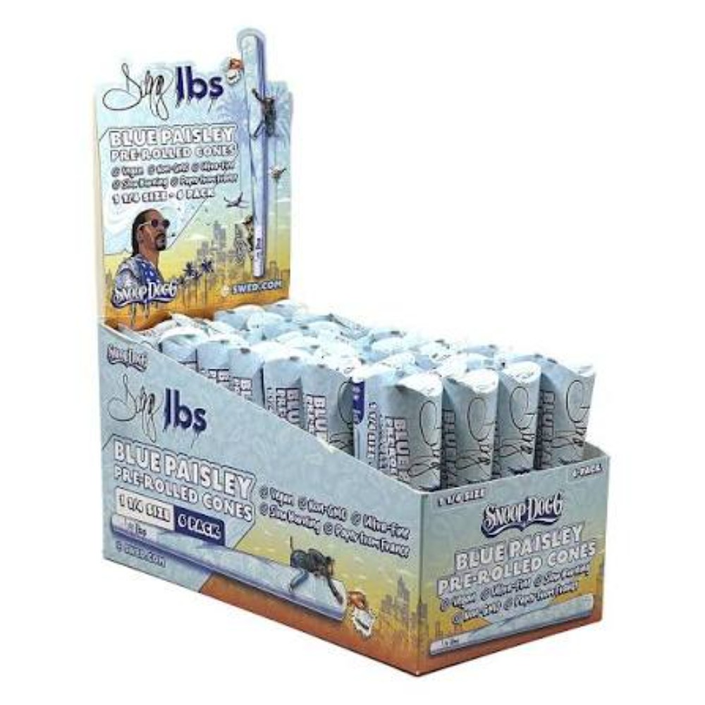 Dogg Lbs Blue Paisley 1.25 Pre-Rolled Cone