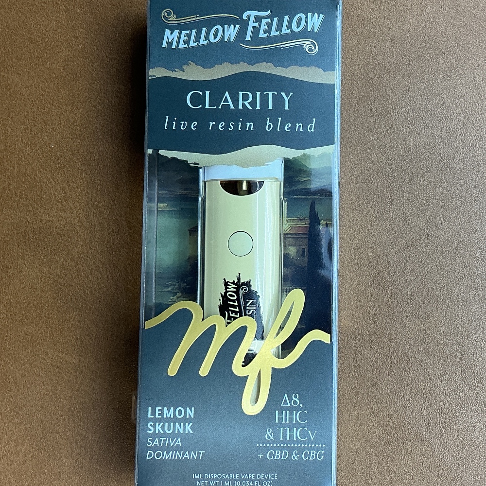 Mellow Fellow Clarity Lemon Skunk Delta 8 HHC & THCv