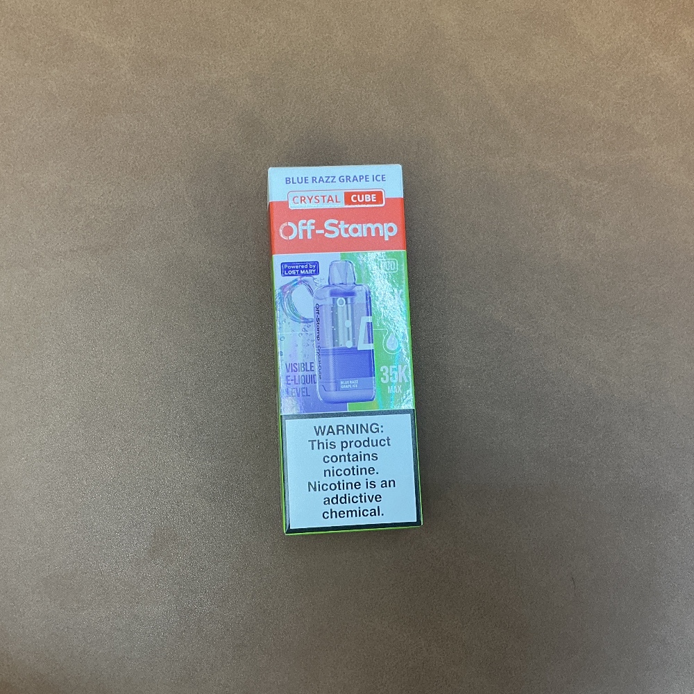 Off Stamp Pod 35k Blue Razz Grape Ice