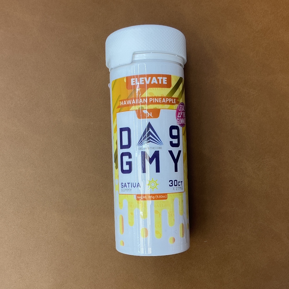 D9 gummy Hawaiian pineapple Sativa 