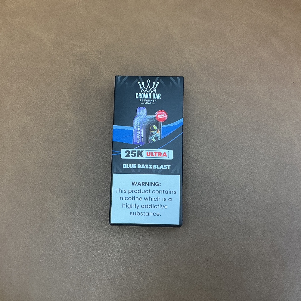 Crown Bar 25k Ultra Blue Razz Blast