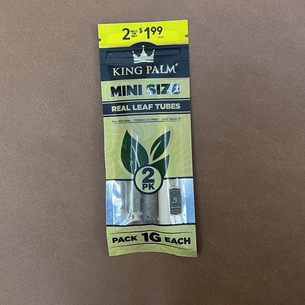 King Palm Mini Size Real Leaf Tubes Tobacco Free