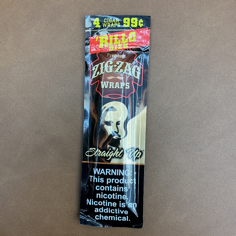 Zig-zag rillo size wraps straight up