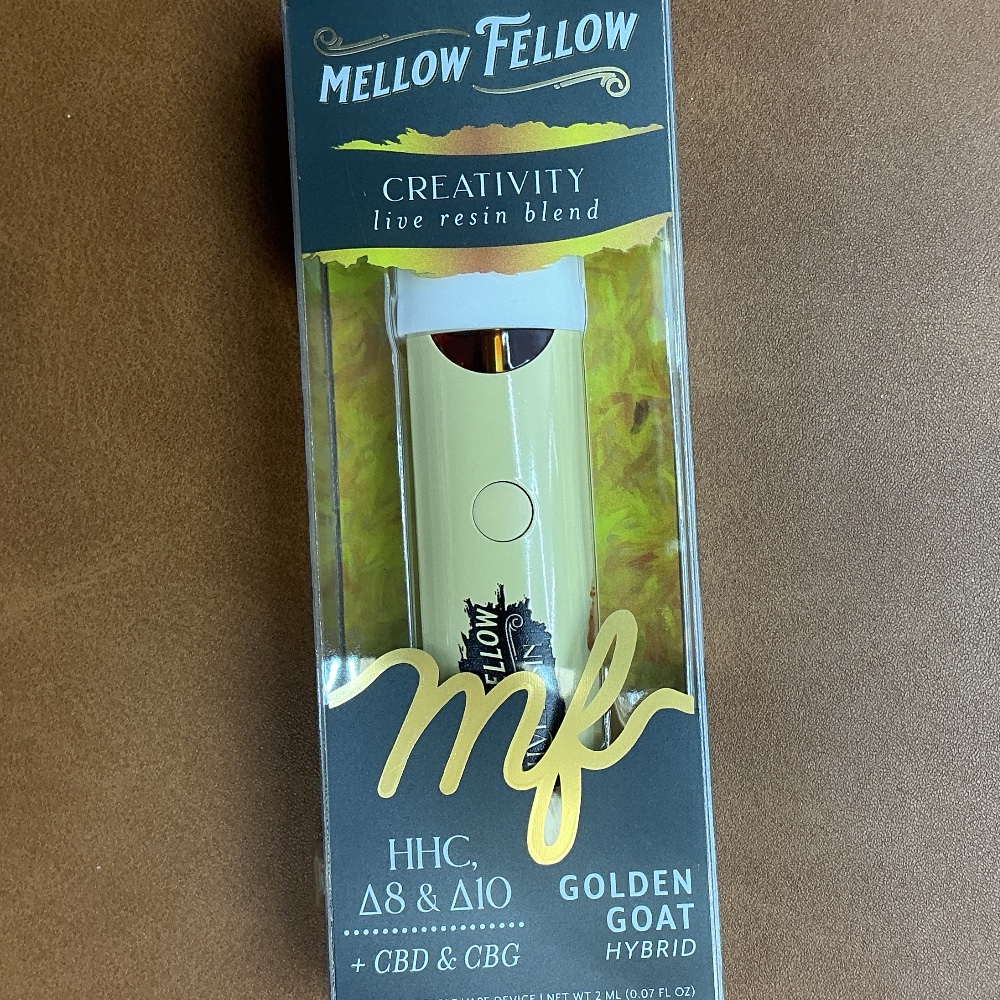 Mellow Fellow Creativity Golden Goat HHC Delta 8 & Delta 10