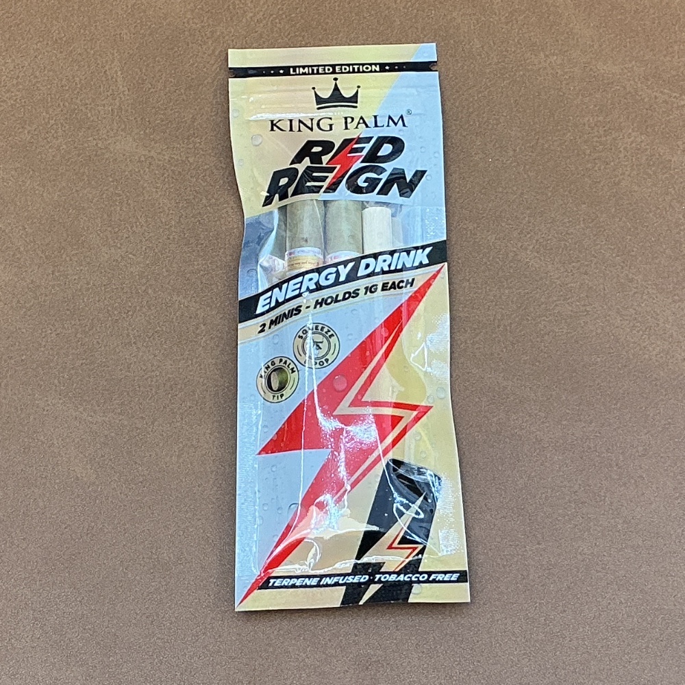 King Palm Red Reign Energy Drink Tobacco Free