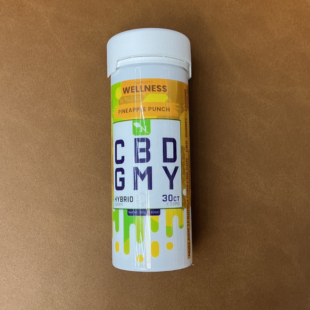 CBD gummy pineapple punch hybrid 