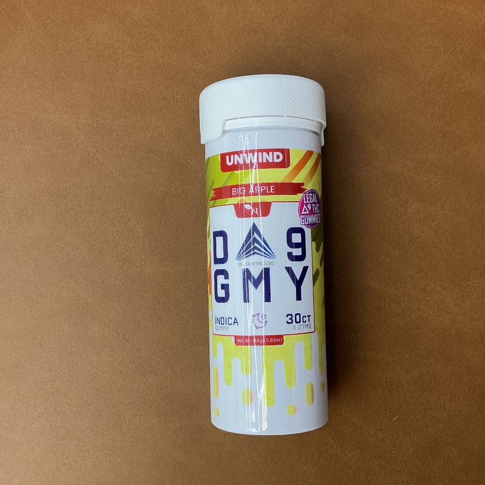 D9 gummy Big Apple unwind indica
