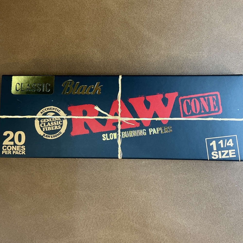 Raw Classic Black Cone 1.25