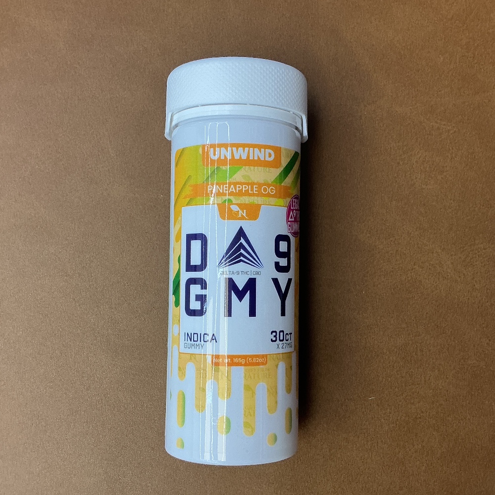 D9 gummy pineapple OG Indica 