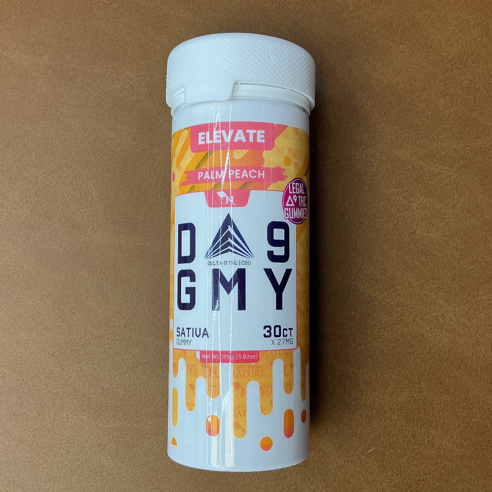 D9 Gummy Elevate Palm peach sativa