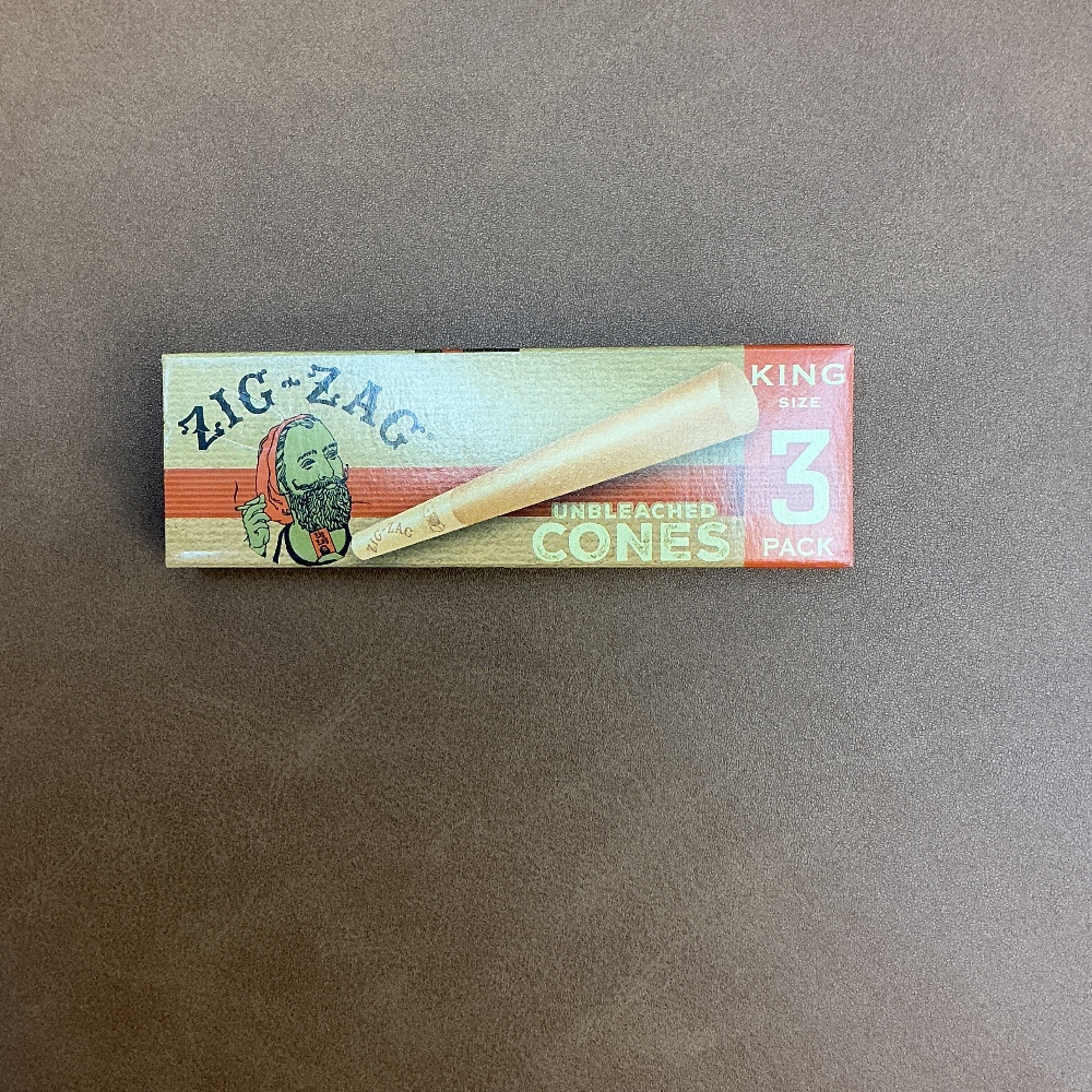 Zig-zag Unbleached cones king size