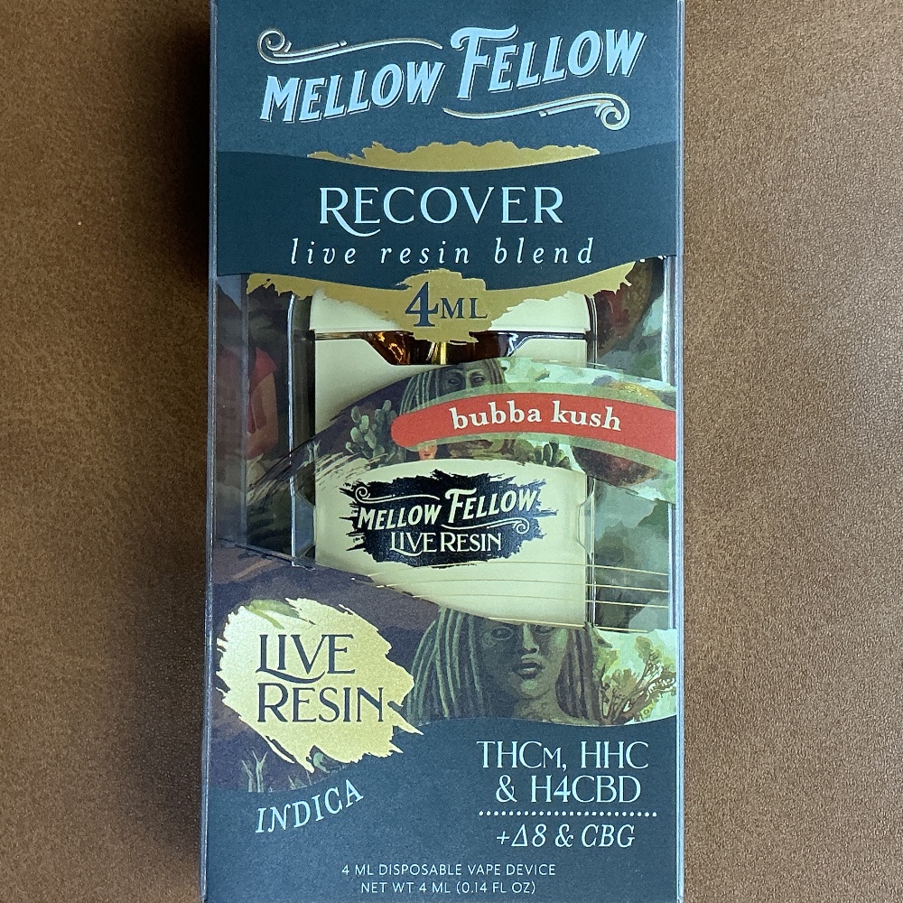 Mellow Fellow Recover Bubba Kush THCm HHC & H4CBD