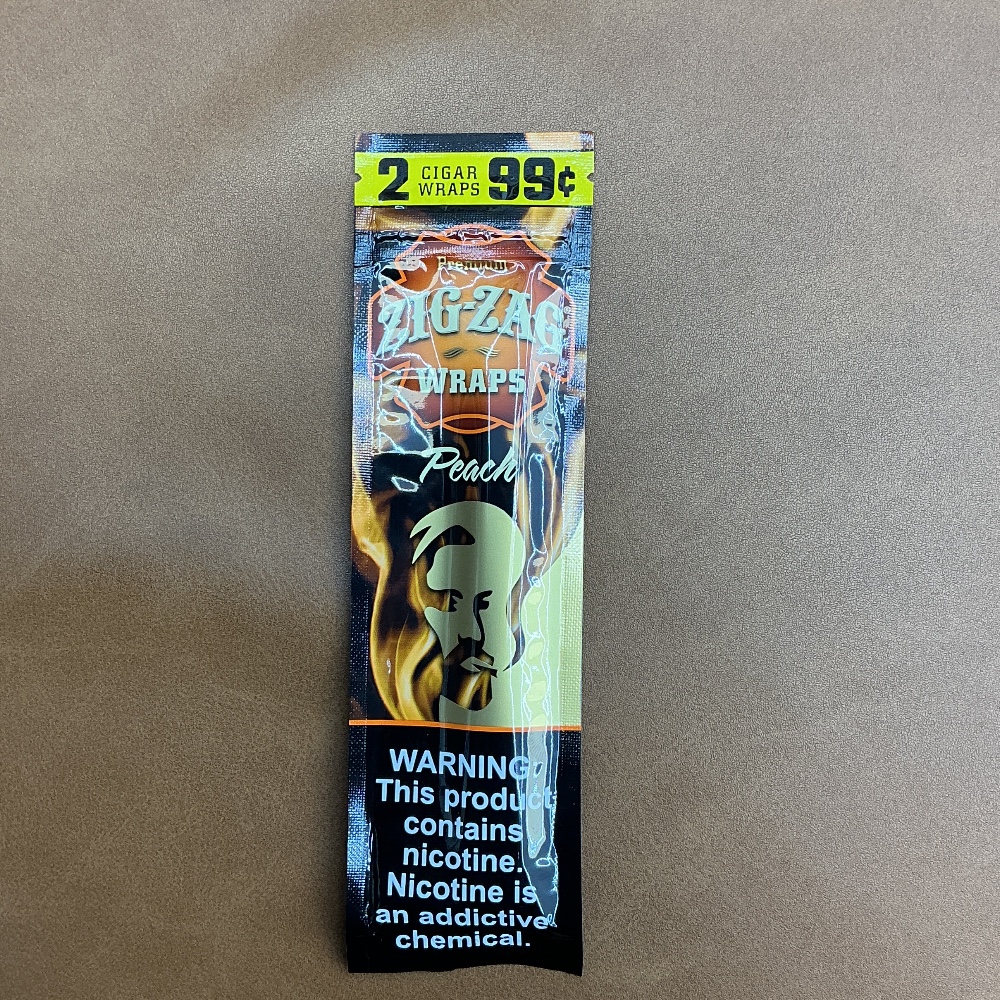 Zig-zag wraps peach