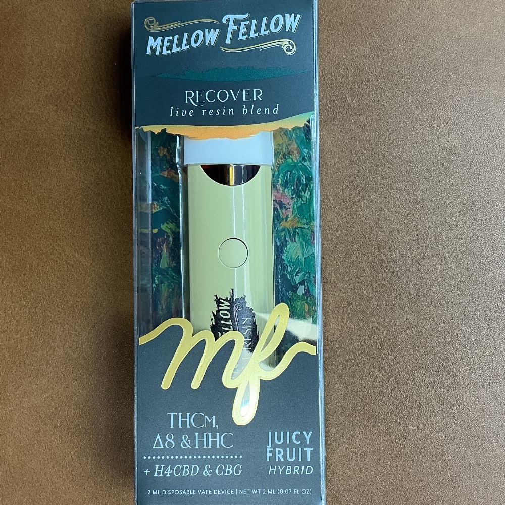 Mellow Fellow Recover Juicy Fruit THCm Delta 8 and HHC