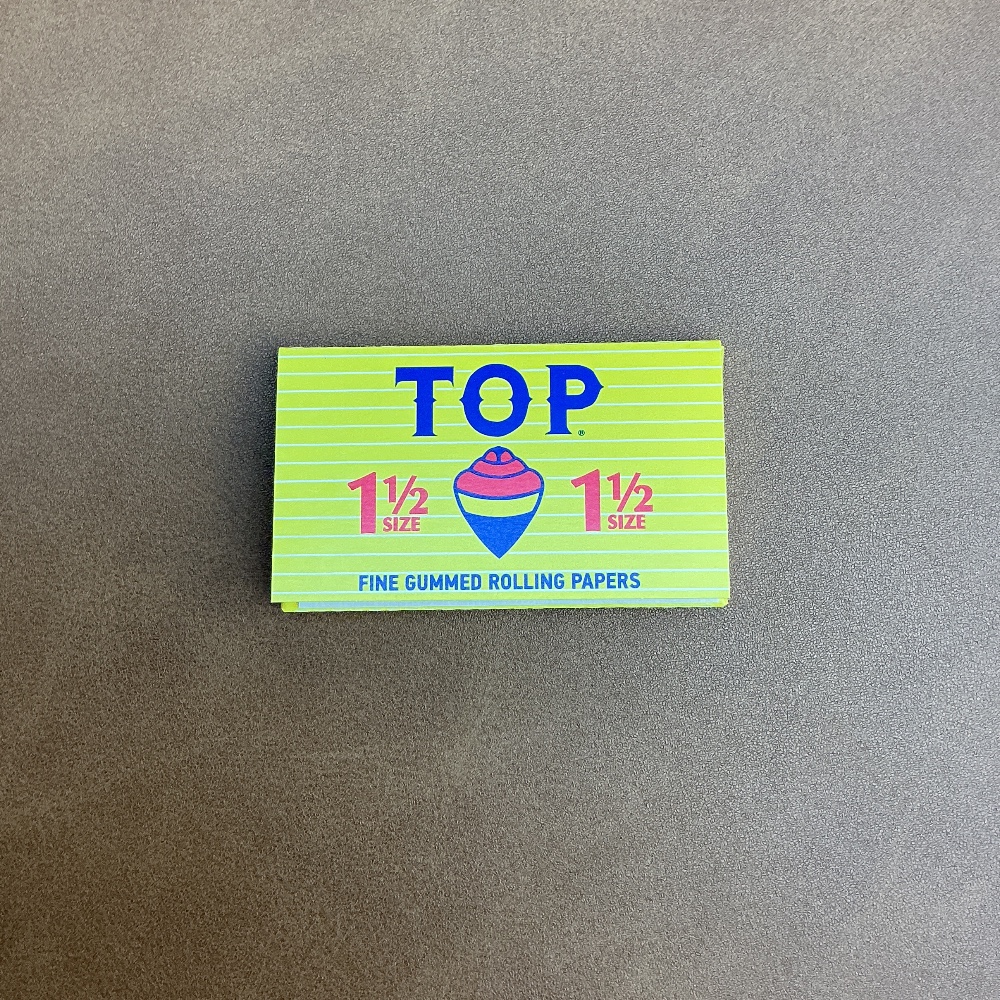 Top fine gummed rolling papers 1-1/2 size