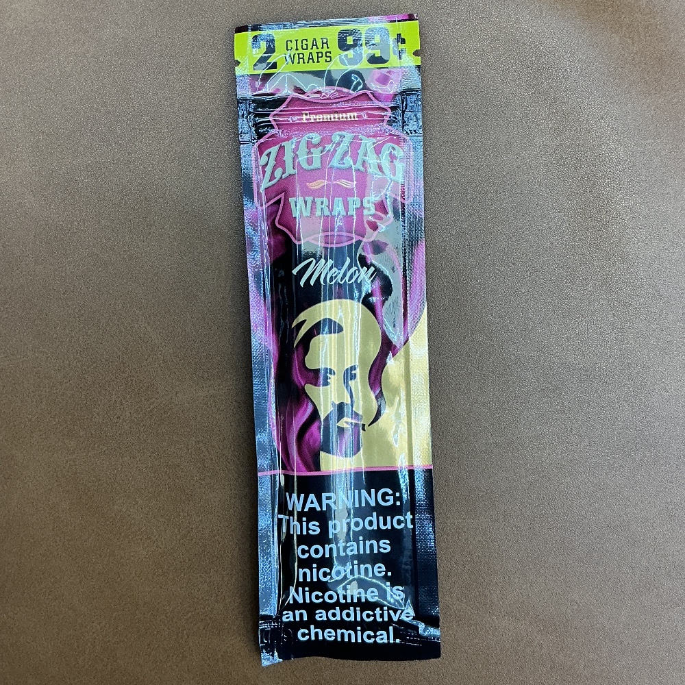 Zig-zag wraps melon