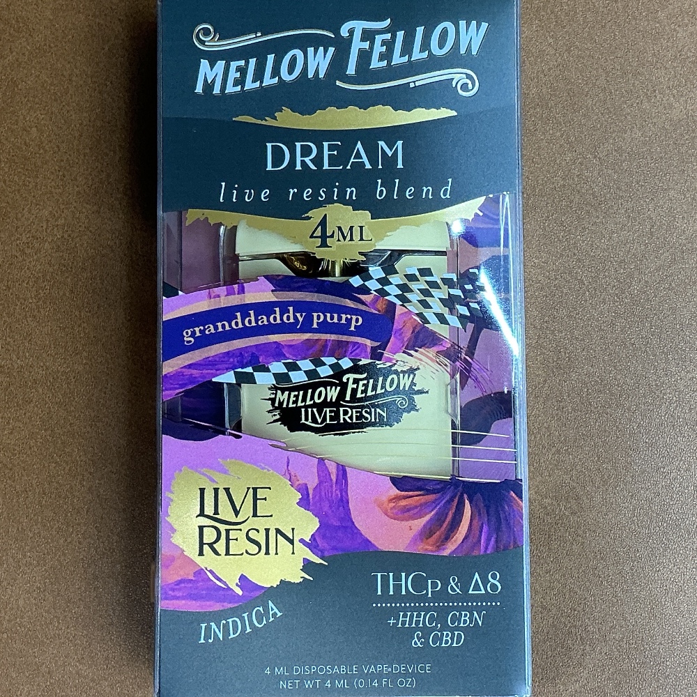 Mellow Fellow Dream Granddaddy Purp THCp & Delta 8 
